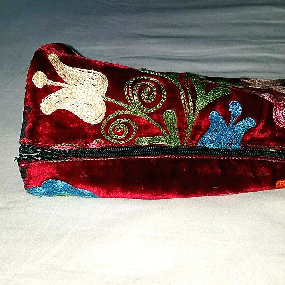 Vintage Anthropologie velvet embroidered boots - Picture 11 of 13